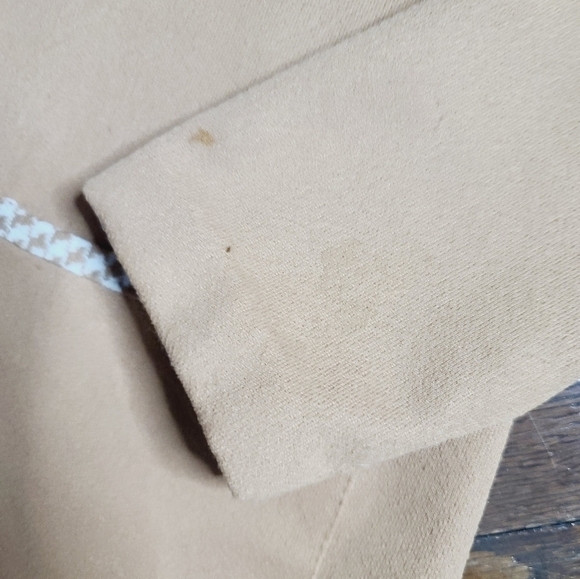 Vintage 60s 70s Mid Century Brown Houndstooth Trim Jacket Mod Retro - Picture 12 of 13